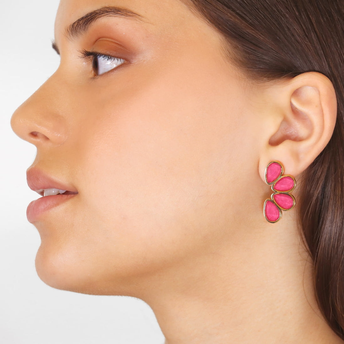 Pendientes Drops Creeper Rosa Anartxy