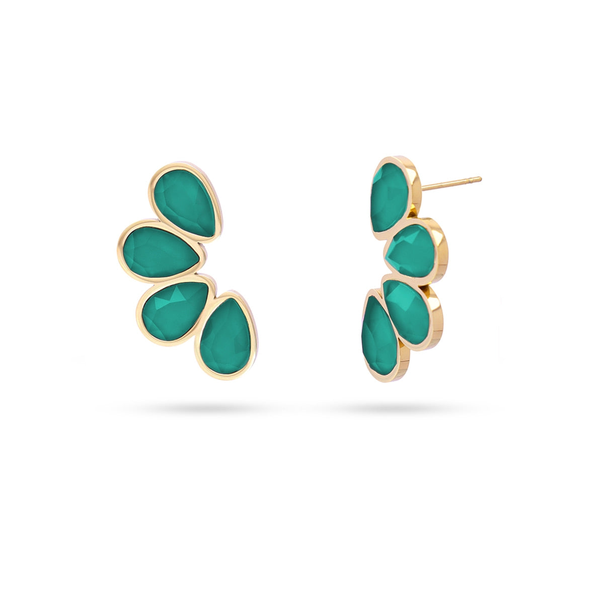 Pendientes Drops Creeper Verde Anartxy