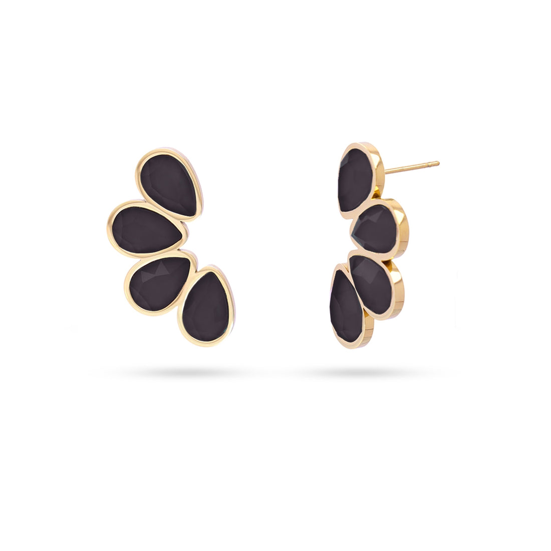 Pendientes Drops Creeper Negro Anartxy