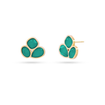 Pendientes Drops Drizzle Verde Anartxy