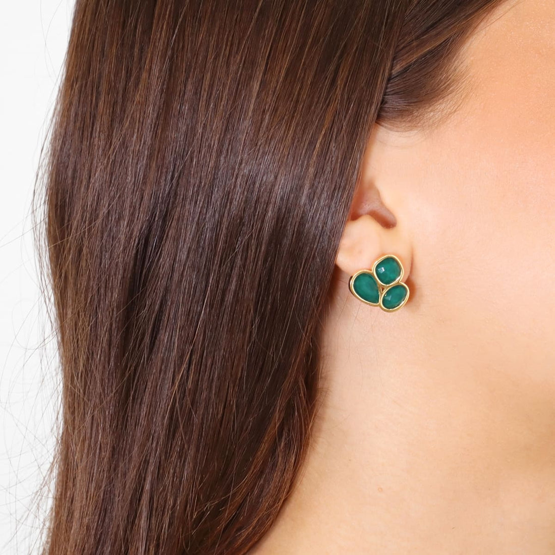 Pendientes Drops Drizzle Verde Anartxy