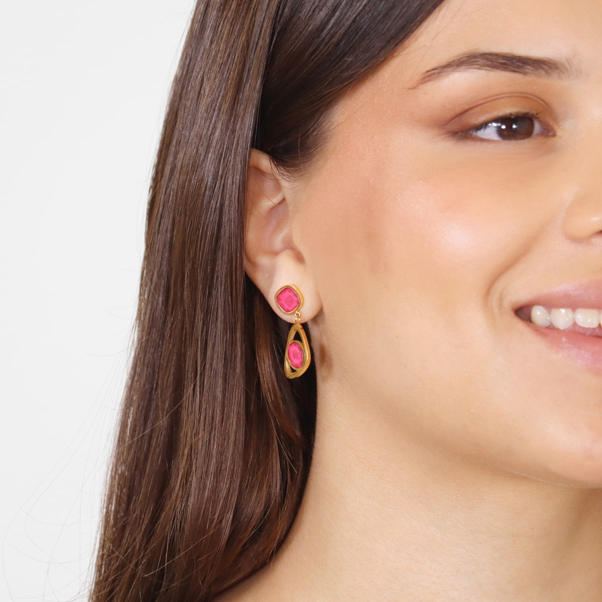 Pendientes Drops Glade Rosa Anartxy