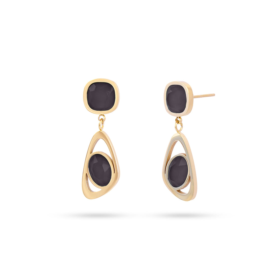 Pendientes Drops Glade Negro Anartxy