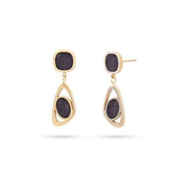Pendientes Drops Glade Negro Anartxy