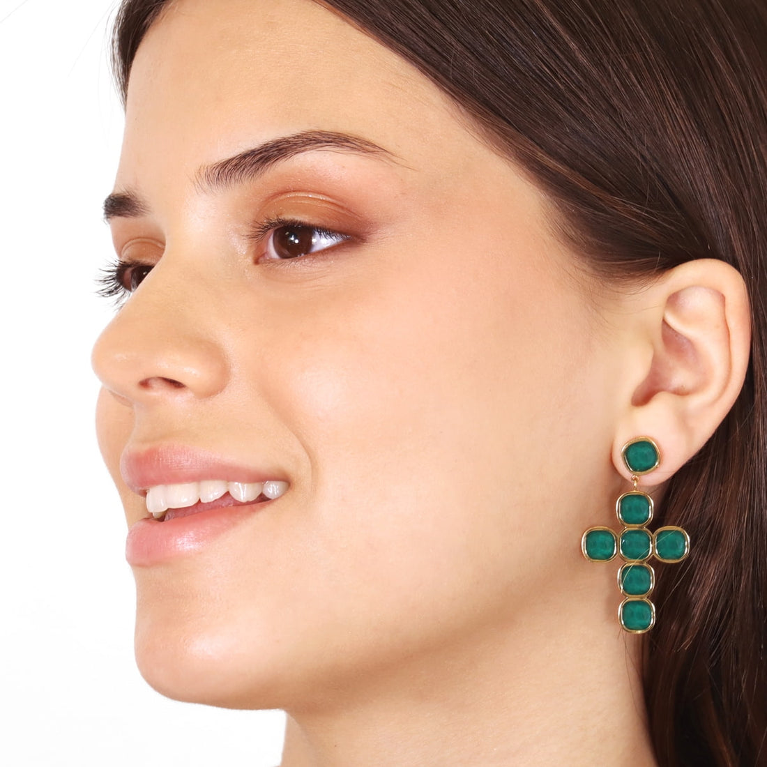 Pendientes Drops Indra Verde Anartxy