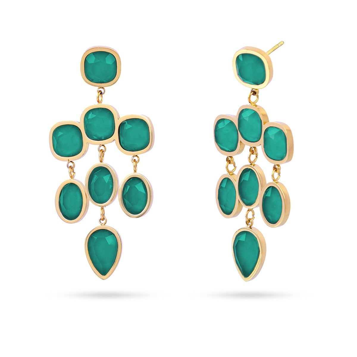 Pendientes Drops Jungle Verde Anartxy