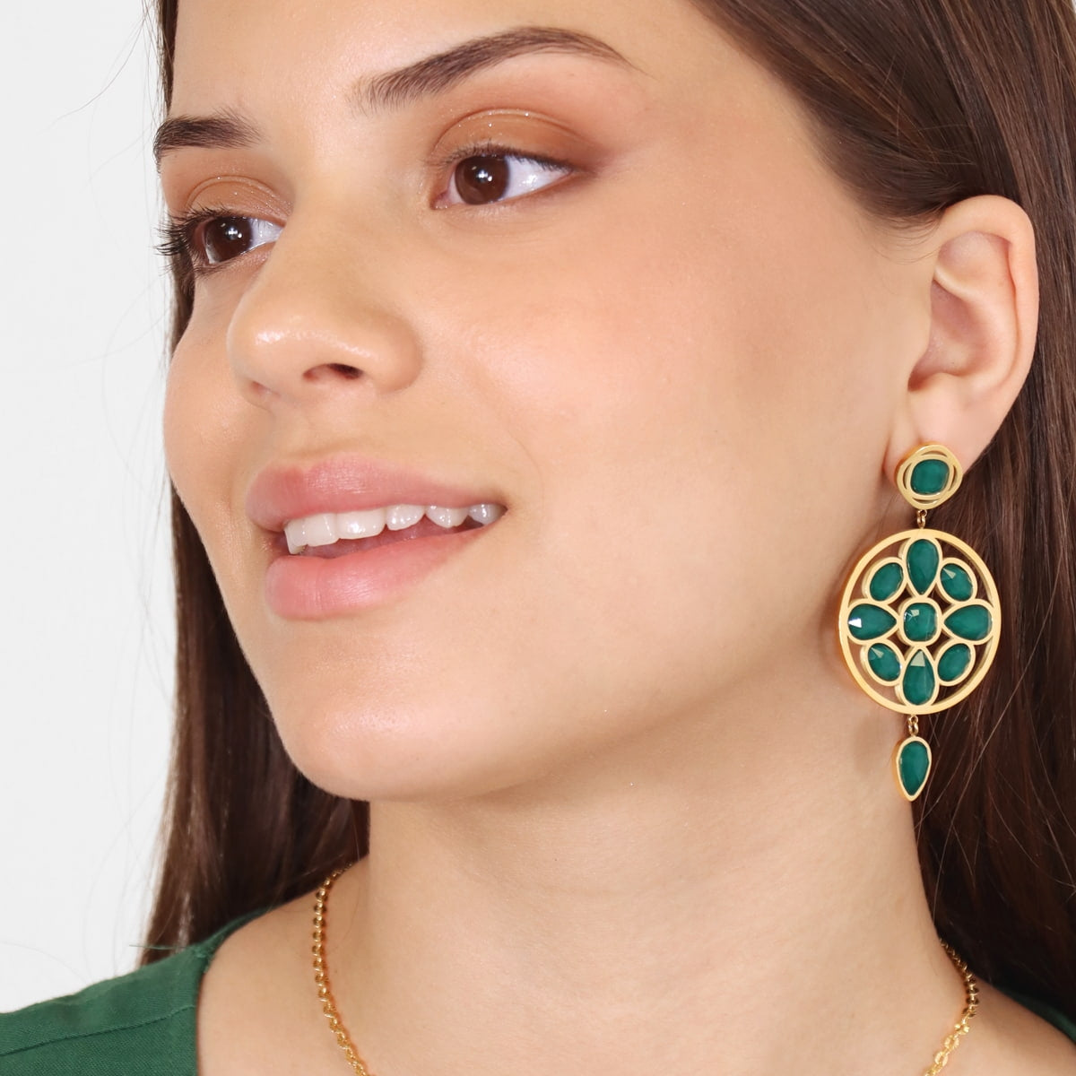 Pendientes Drops Lush Verde Anartxy