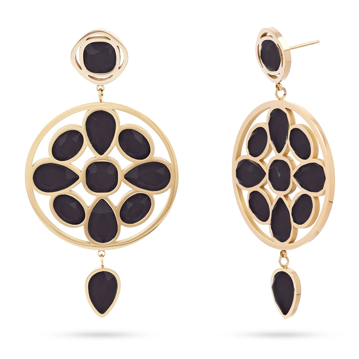 Pendientes Drops Lush Negro Anartxy