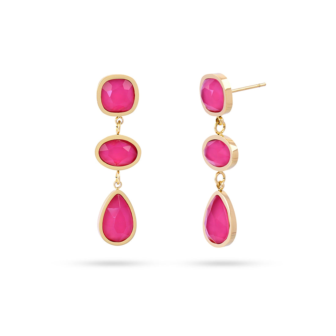Pendientes Drops Petal Rosa Anartxy
