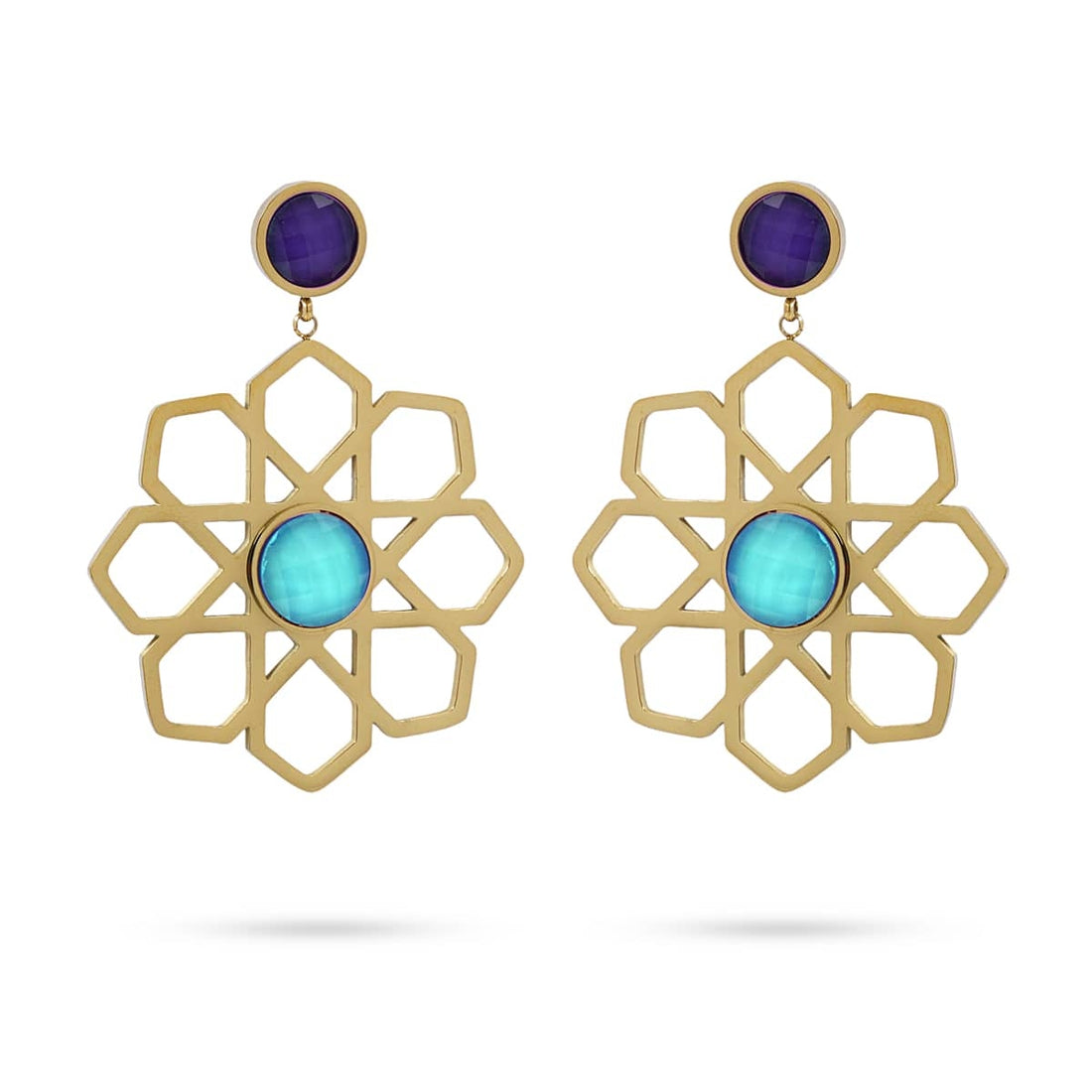 Pendientes Eléboro Azul Anartxy