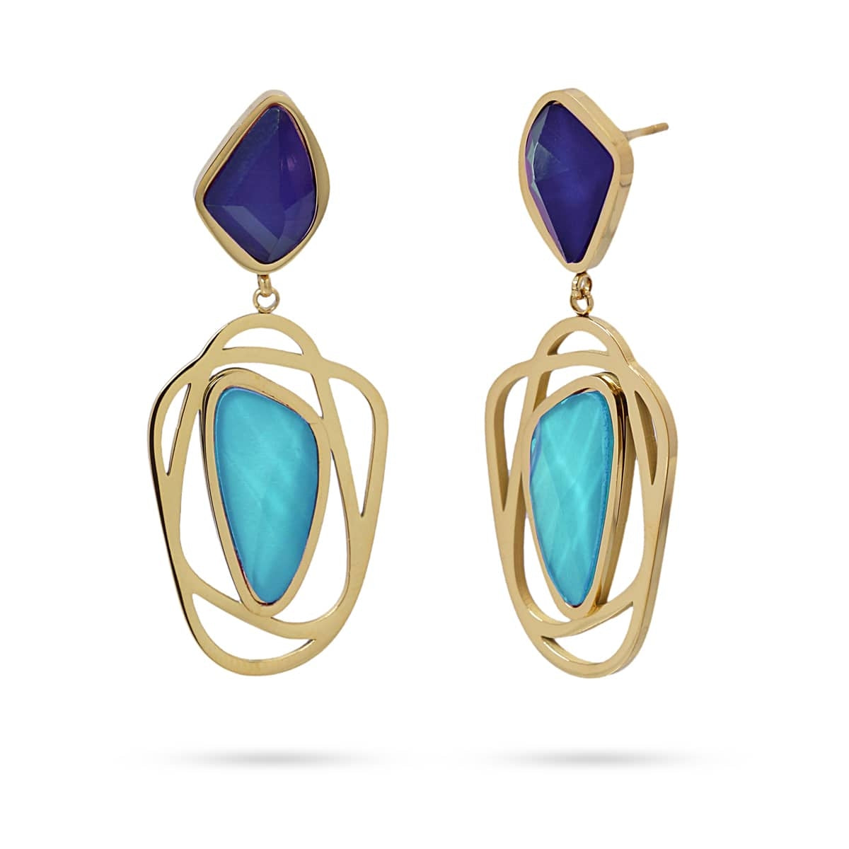 Pendientes Espatifilo Azul Anartxy