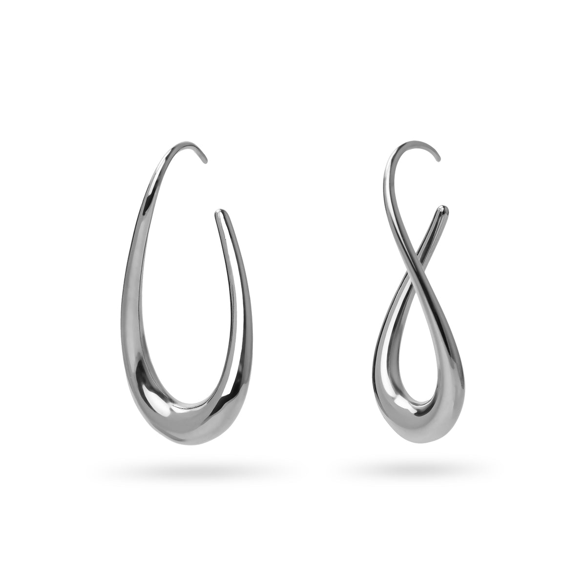 Pendientes Essentials curva Plateado Anartxy