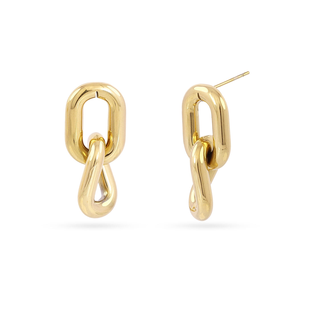 Pendientes Essentials doble nudo Dorado Anartxy
