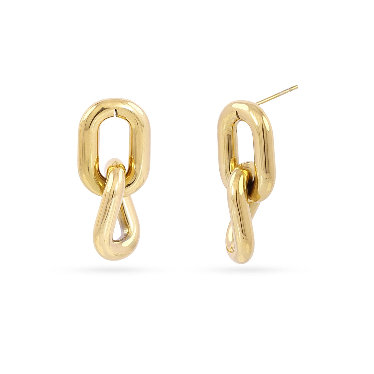 Pendientes Essentials doble nudo Dorado Anartxy