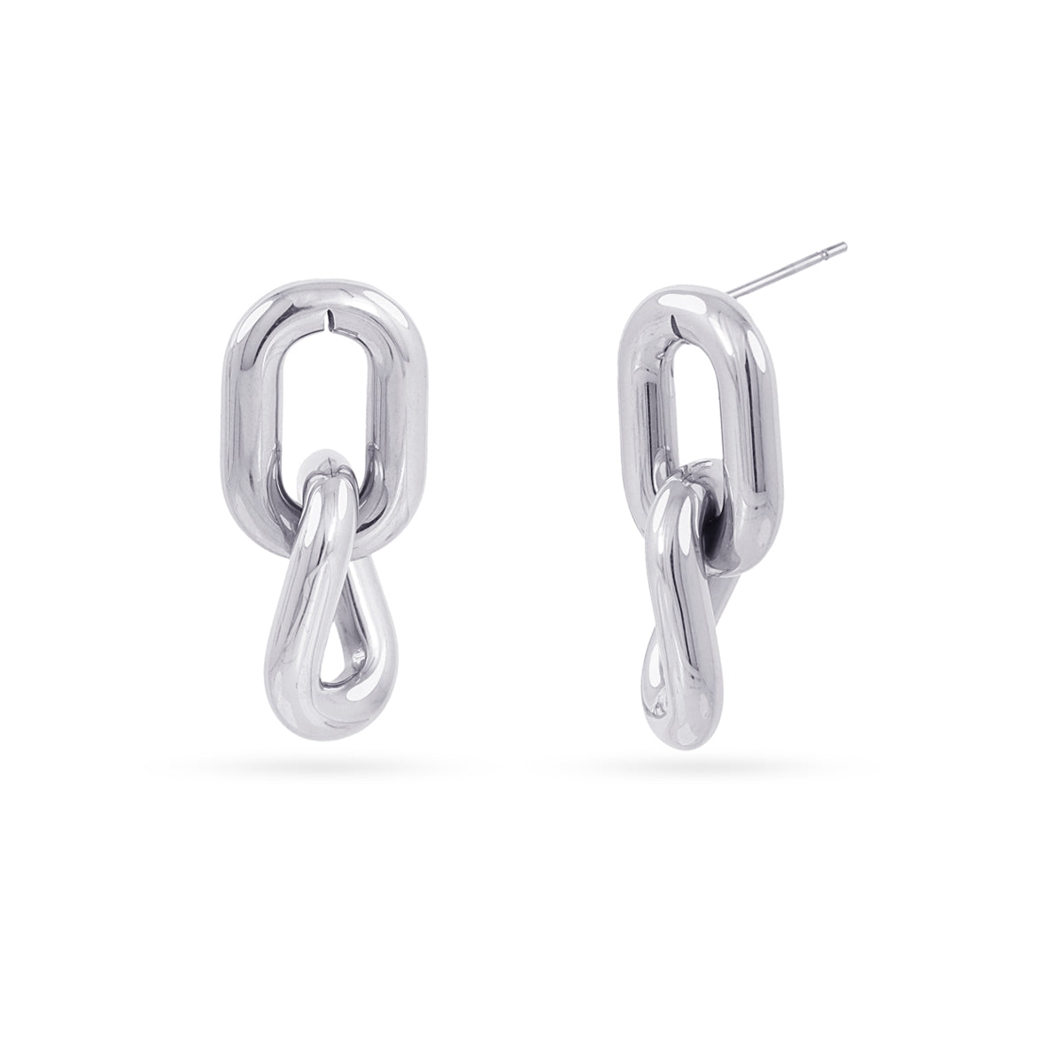 Pendientes Essentials doble nudo Plateado Anartxy
