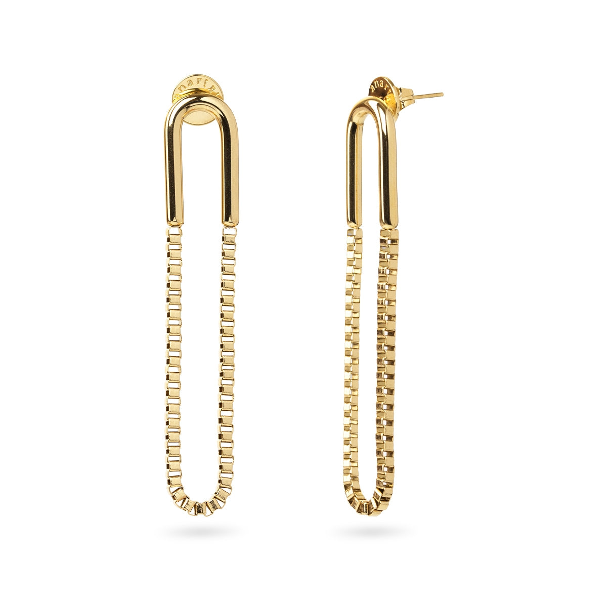 Pendientes Essentials eslabón Dorado Anartxy