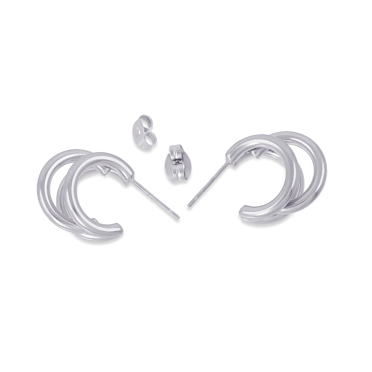 Pendientes Essentials Glide Plateado Anartxy