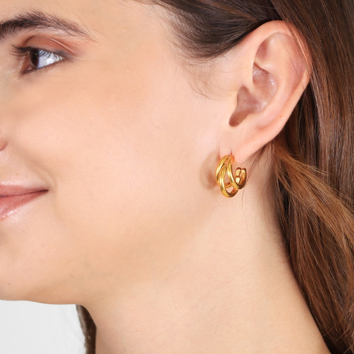 Pendientes Essentials Glide Dorado Anartxy