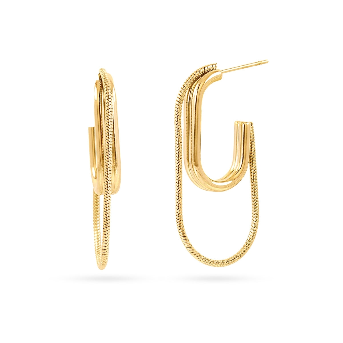 Pendientes Essentials oval Dorado Anartxy