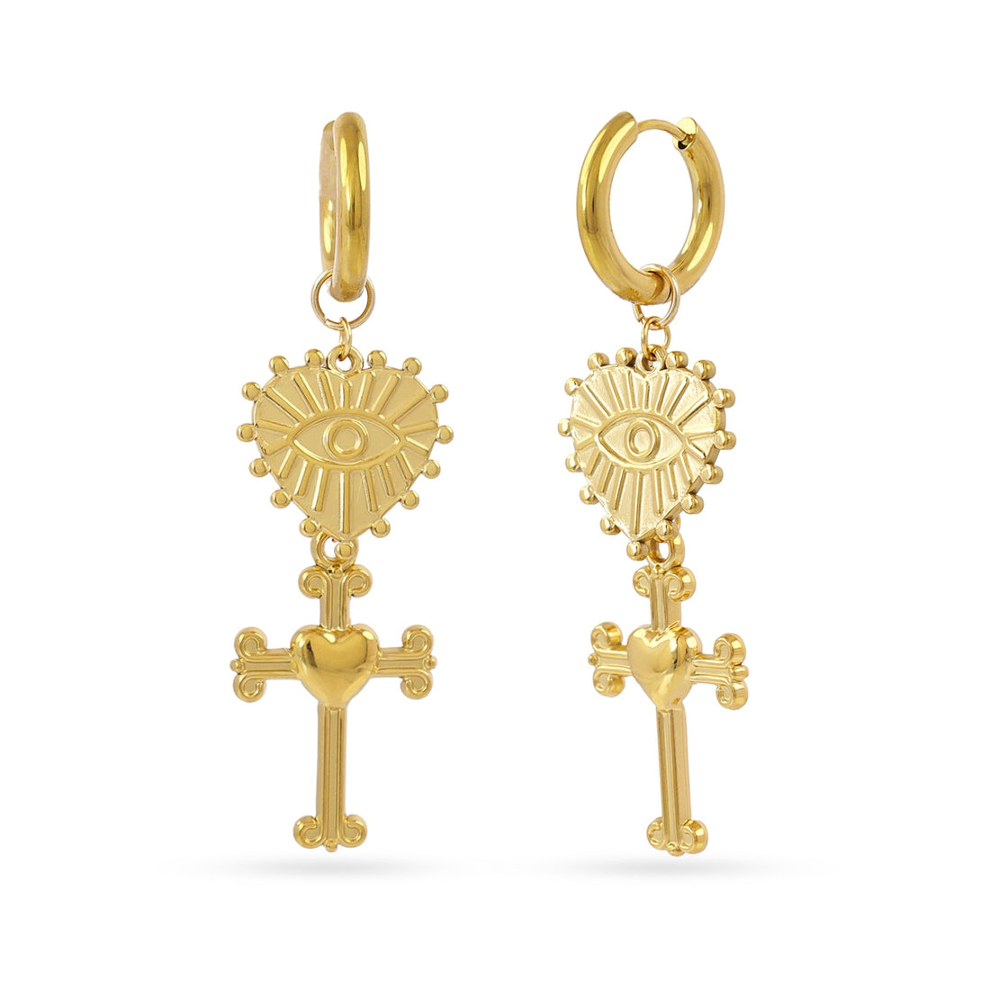 Pendientes Faith Hallow Dorado Anartxy