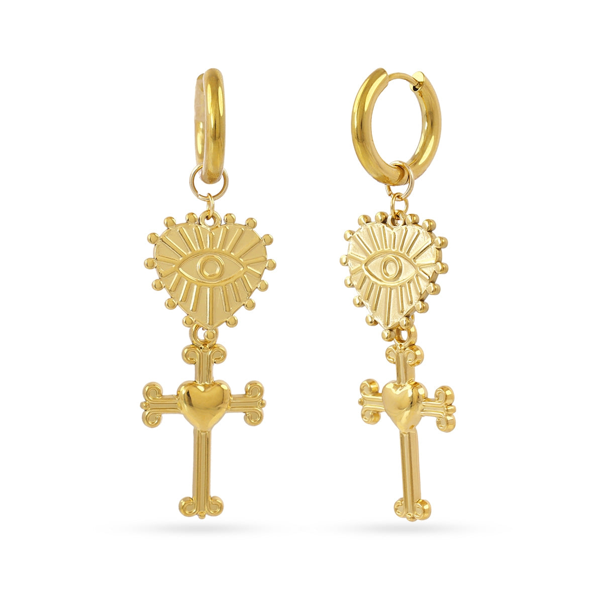 Pendientes Faith Hallow Dorado Anartxy