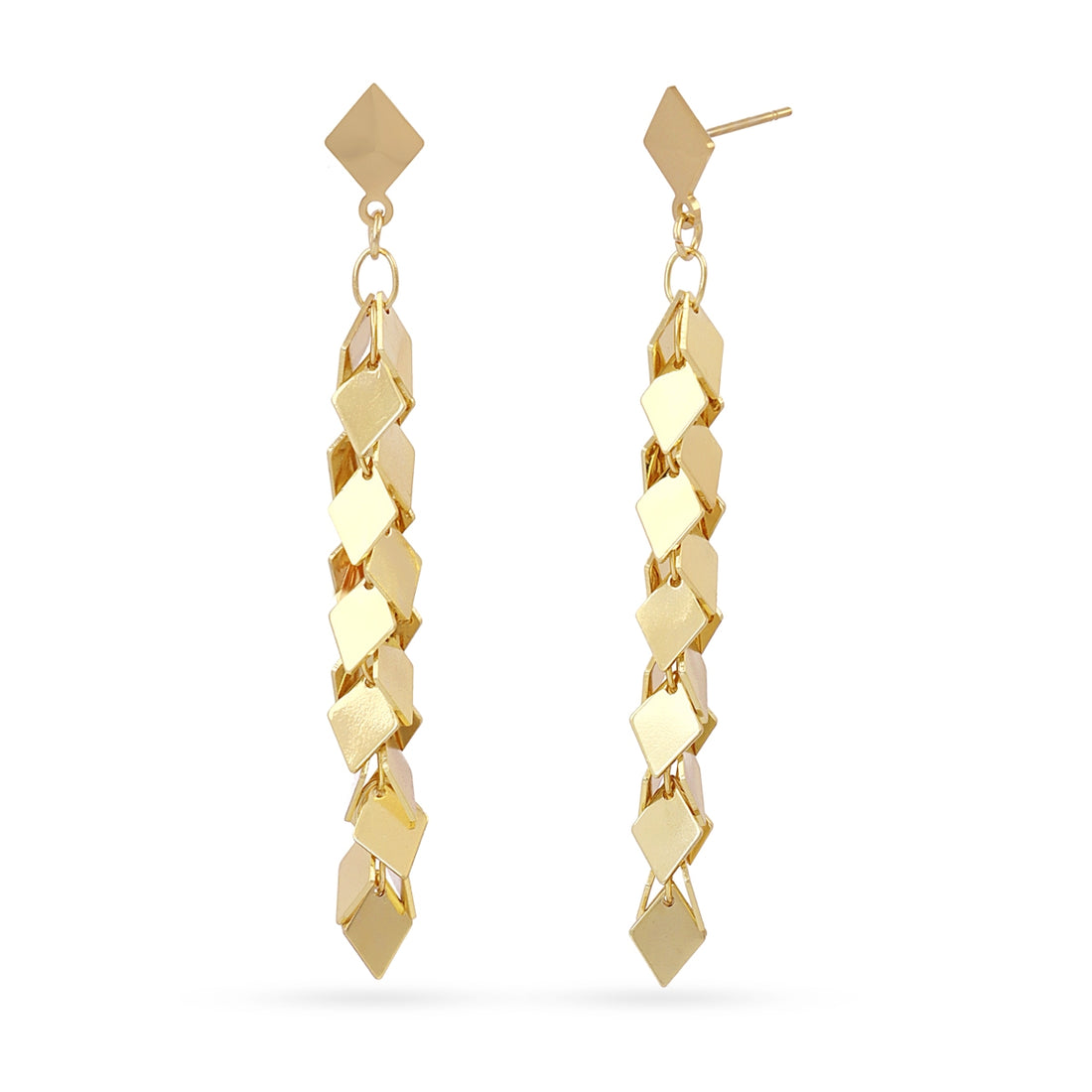 Pendientes Flair Squares Dorado Anartxy