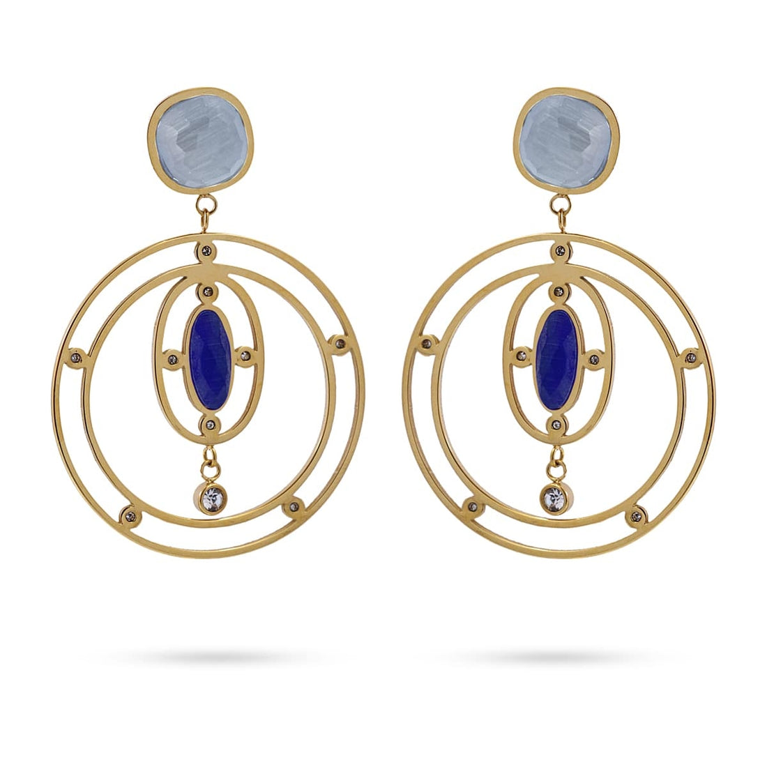 Pendientes Gazania Azul Anartxy