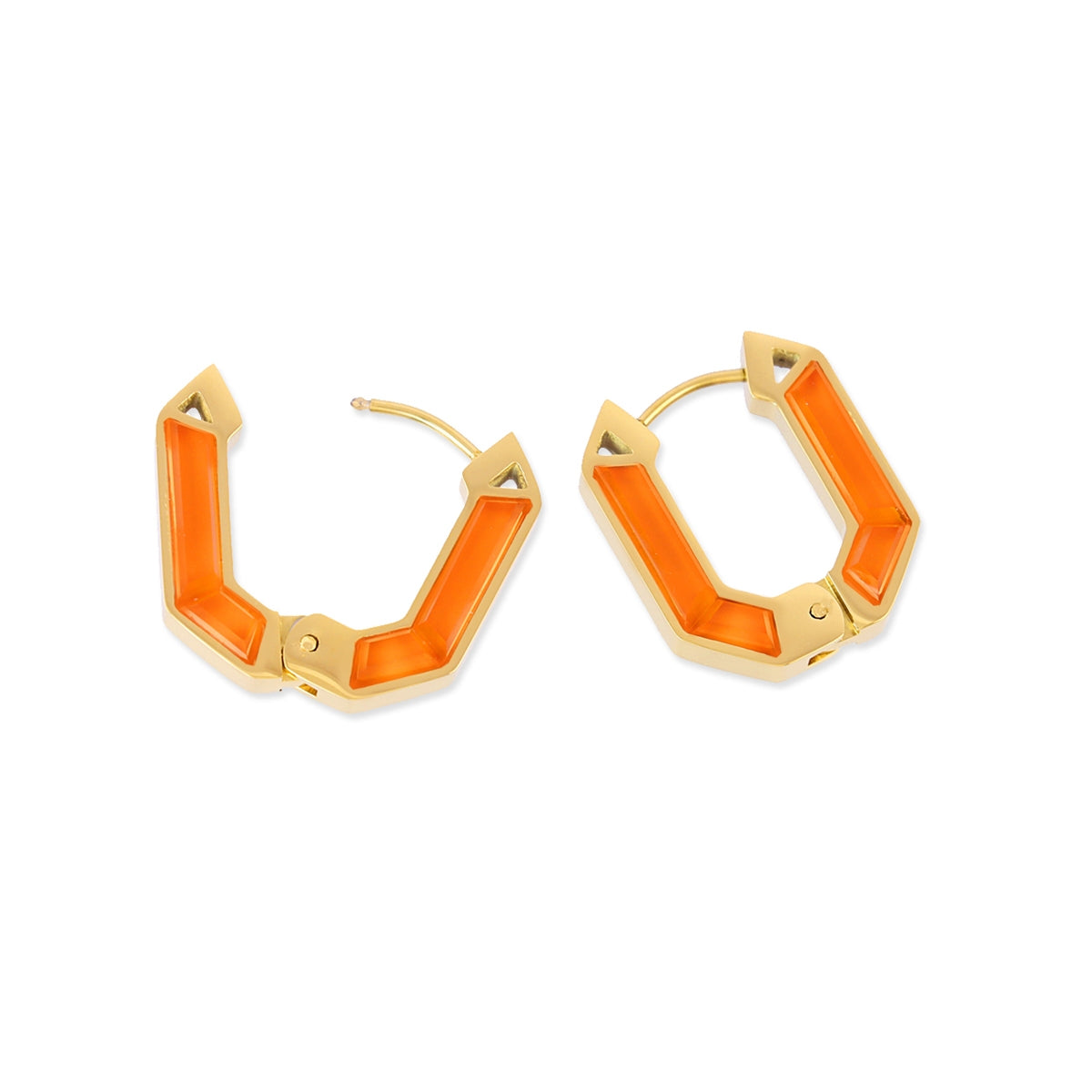 Pendientes Gleam Kaori Naranja Anartxy