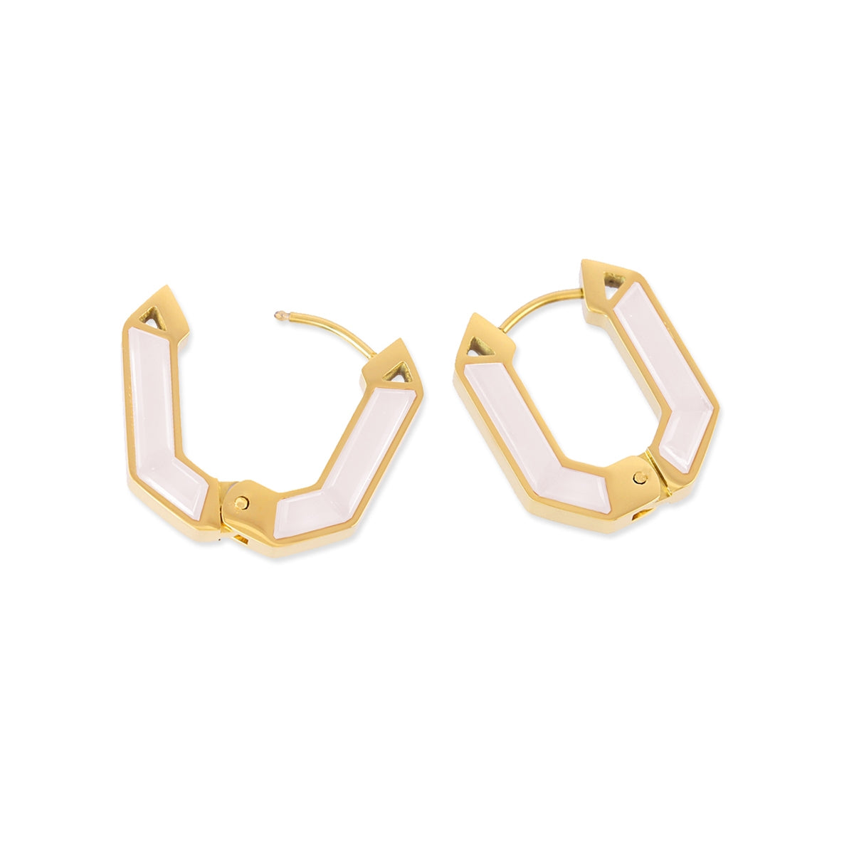 Pendientes Gleam Kaori Blanco Anartxy