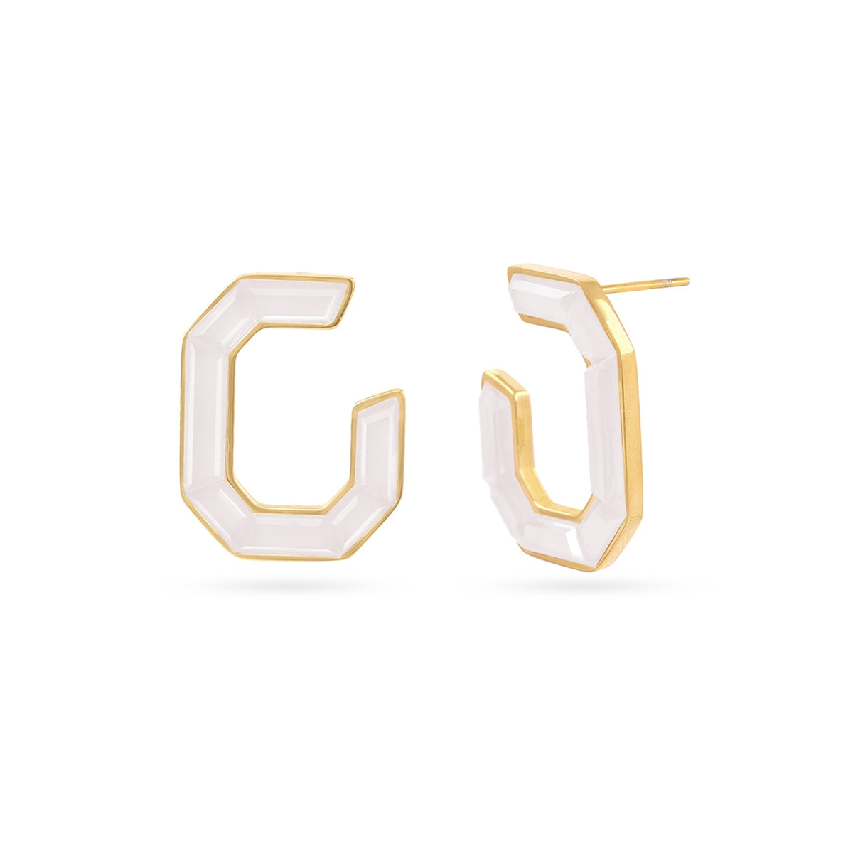 Pendientes Gleam Pryma Blanco Anartxy