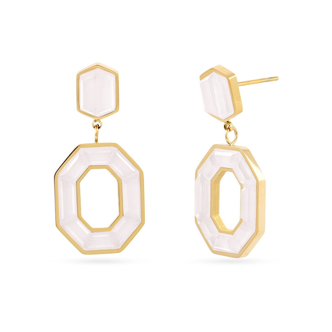 Pendientes Gleam Reiva Blanco Anartxy