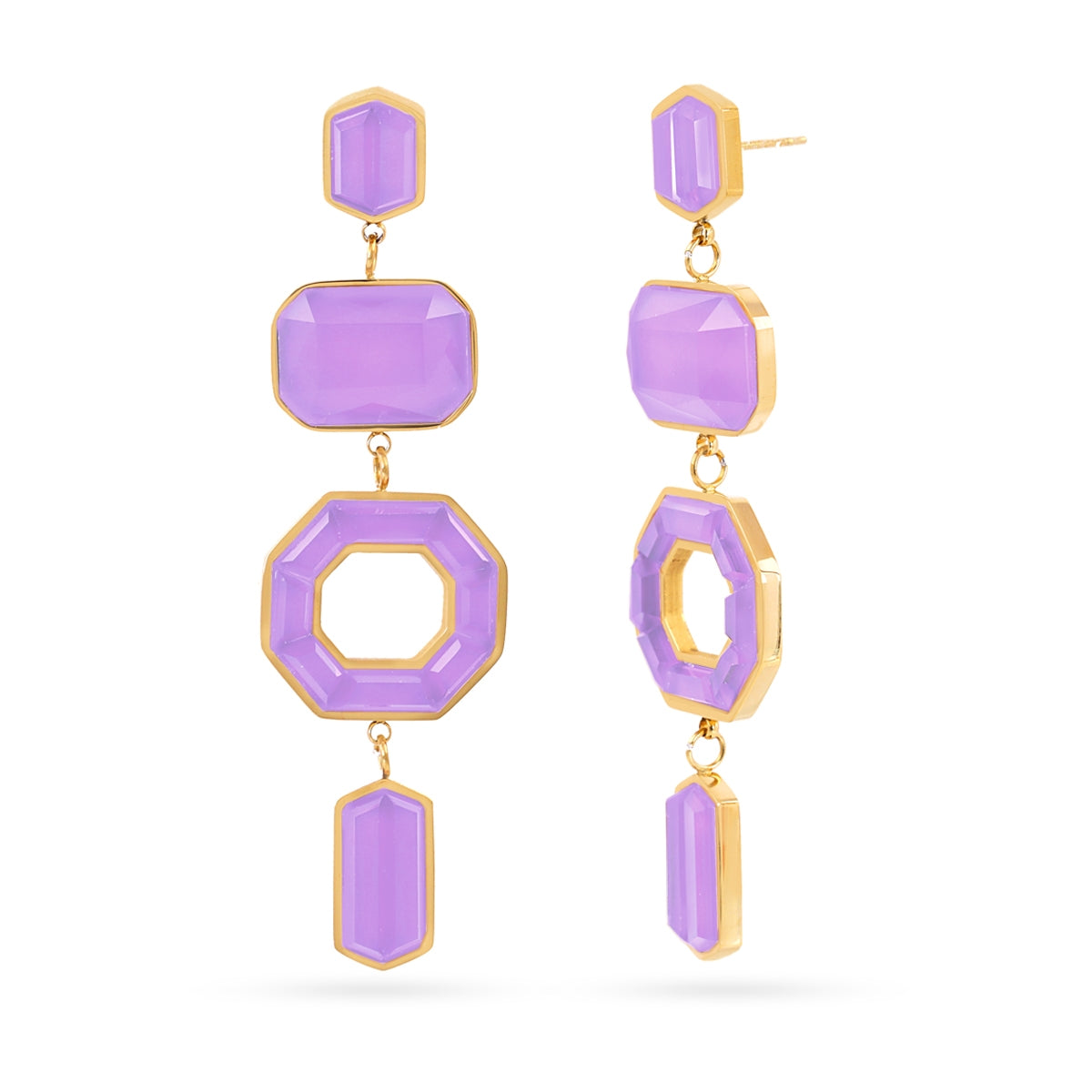 Pendientes Gleam Sytha Morado Anartxy