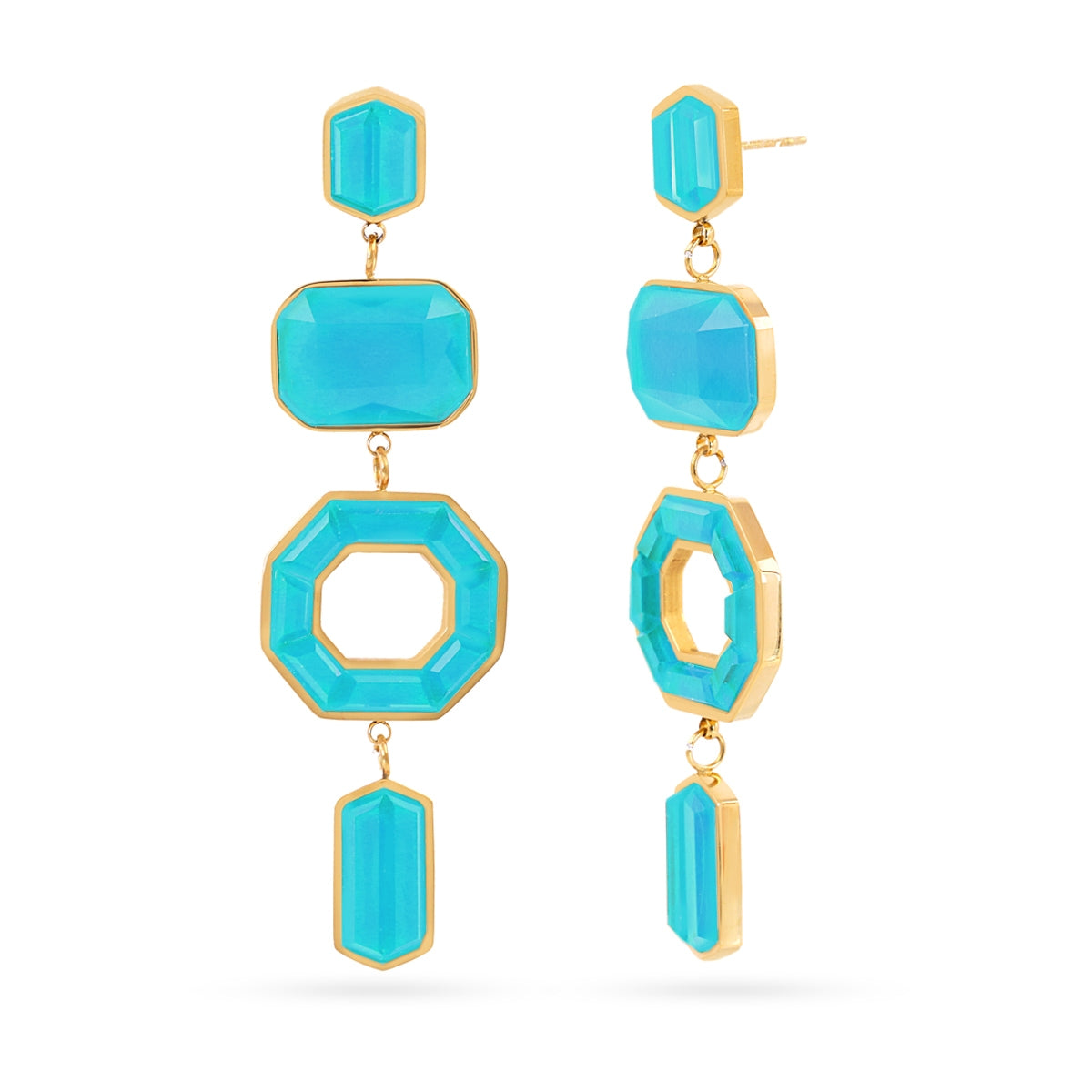 Pendientes Gleam Sytha Turquesa Anartxy