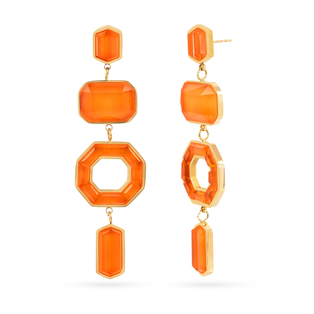 Pendientes Gleam Sytha Naranja Anartxy