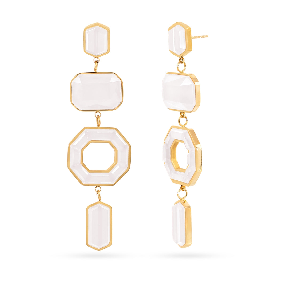 Pendientes Gleam Sytha Blanco Anartxy