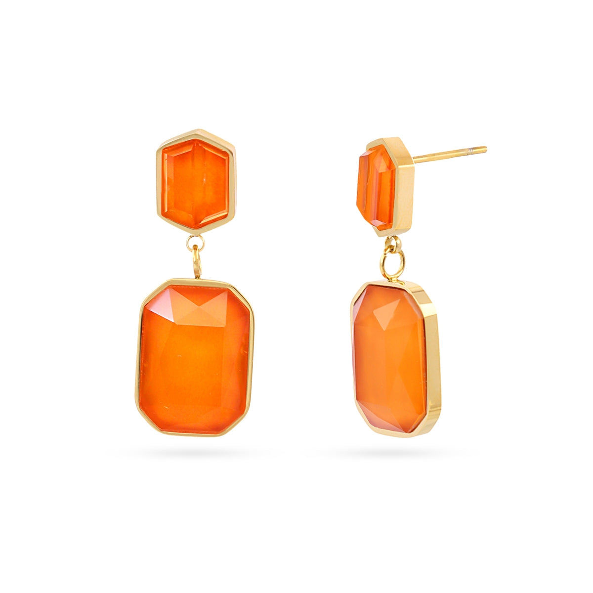 Pendientes Gleam Ylva Naranja Anartxy