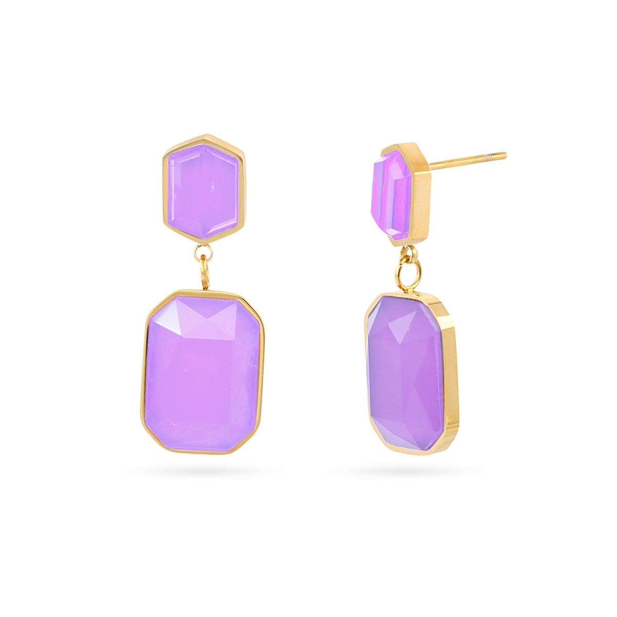 Pendientes Gleam Ylva Morado Anartxy