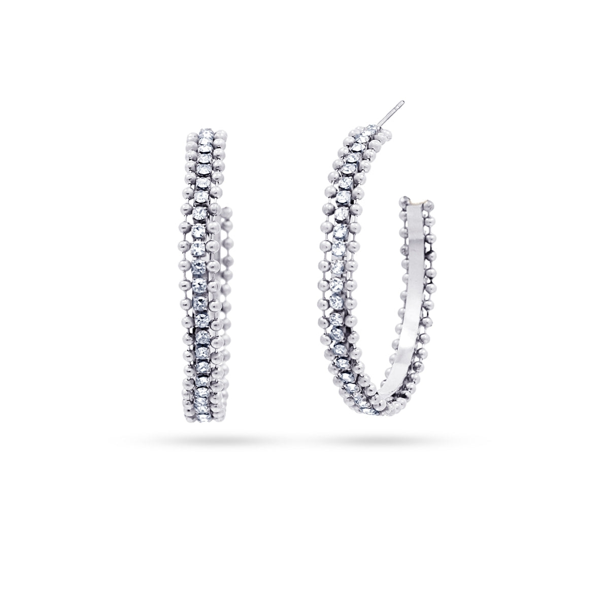 Summer Essentials Sparkling Hoops Earrings