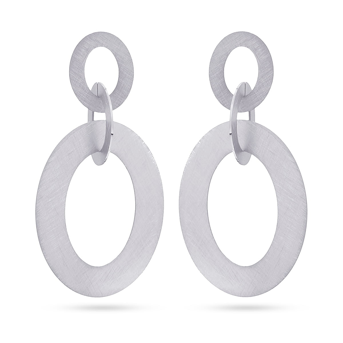 Pendientes Matt Sheen Plateado Anartxy
