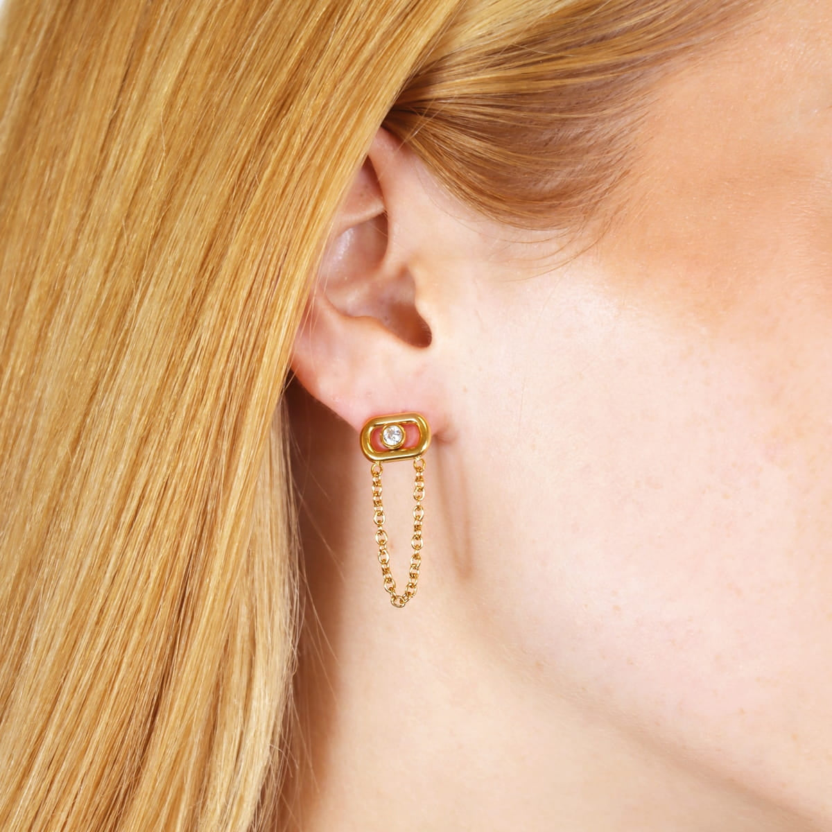 Pendientes Infinity Core Dorado Anartxy