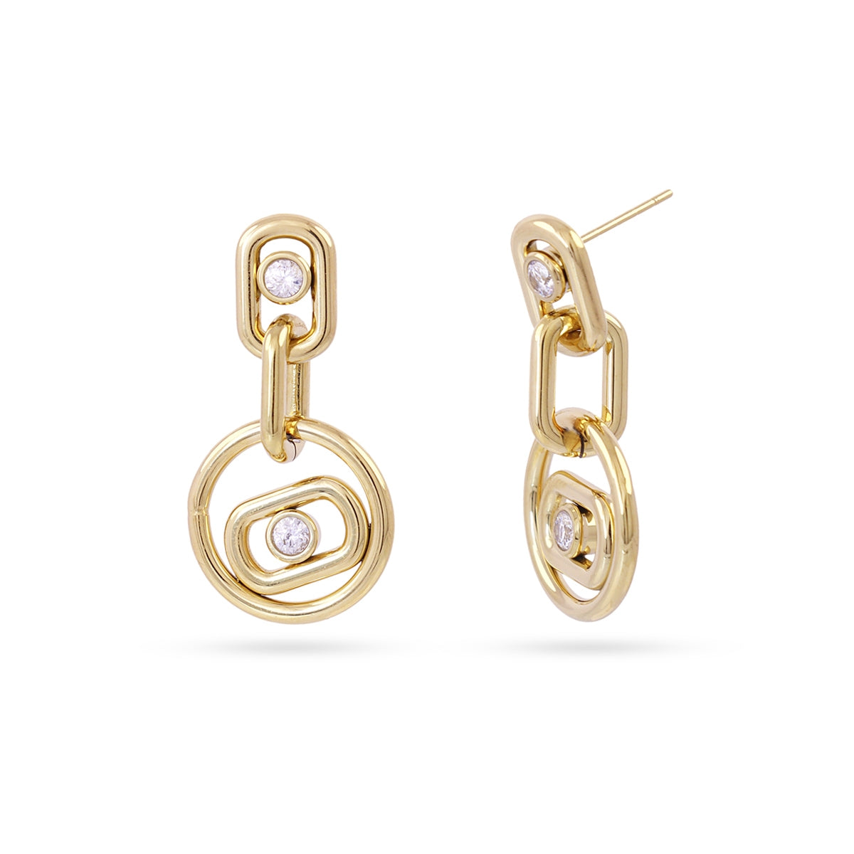 Pendientes Infinity Glimmer Dorado Anartxy