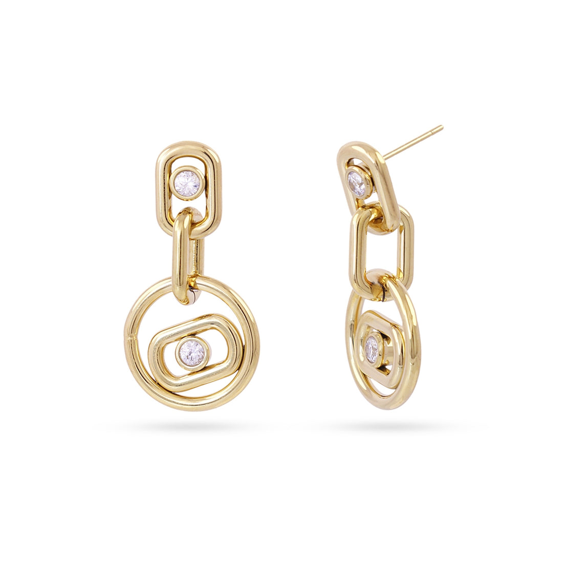 Pendientes Infinity Glimmer Dorado Anartxy