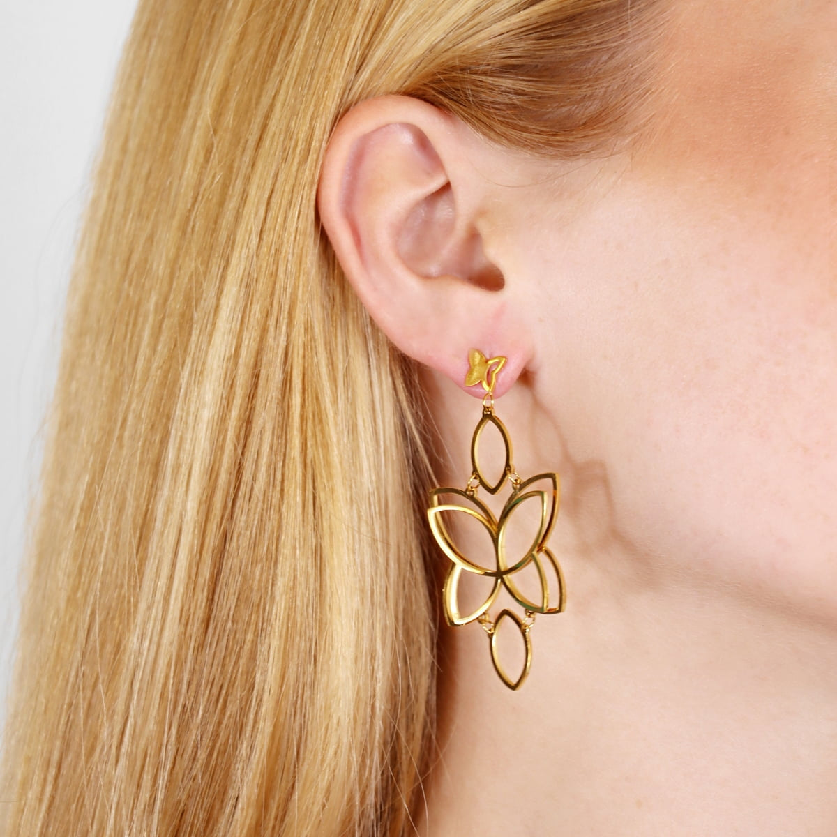 Pendientes Kaleia Lira Dorado Anartxy