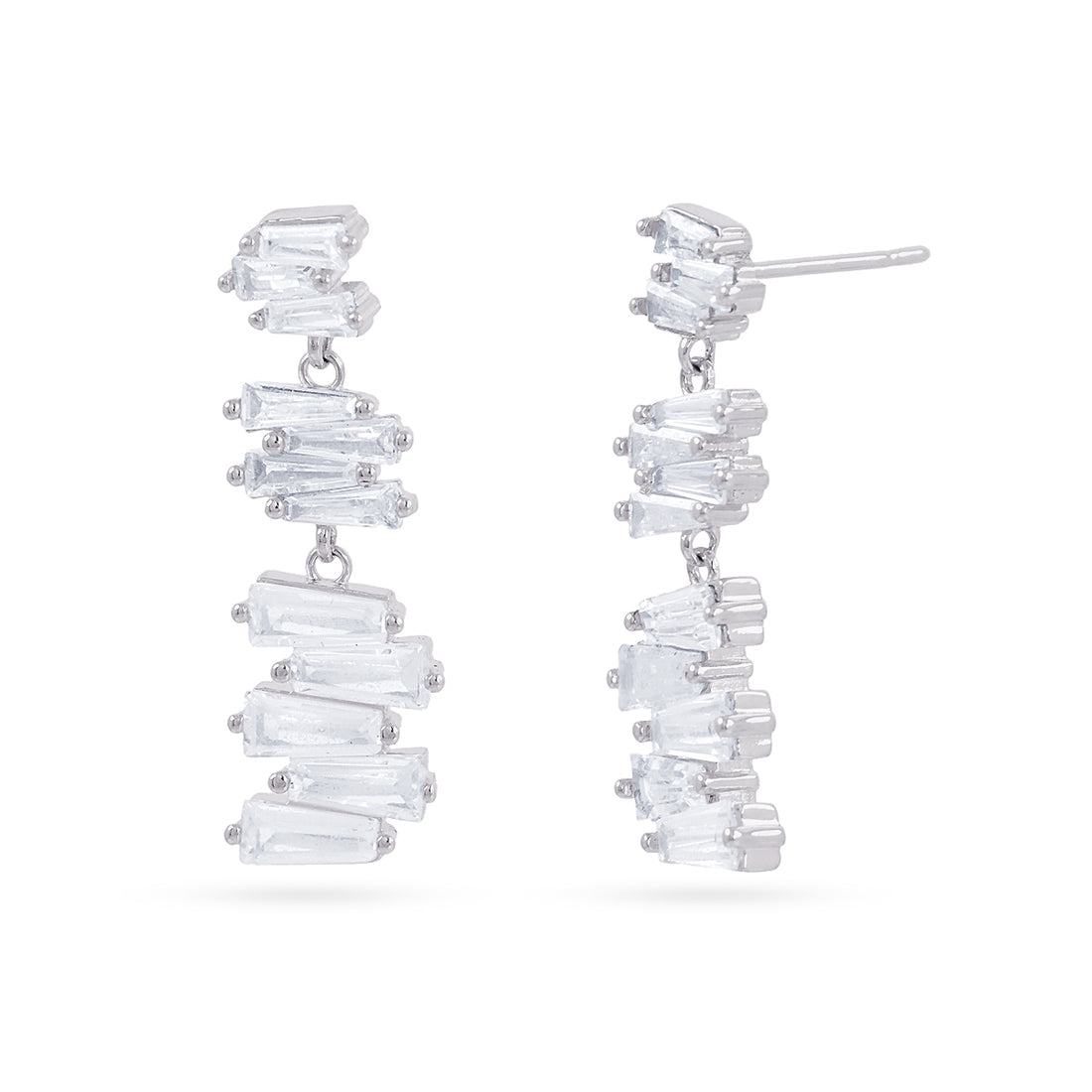 Conjunto Alma Baguette plateado Anartxy