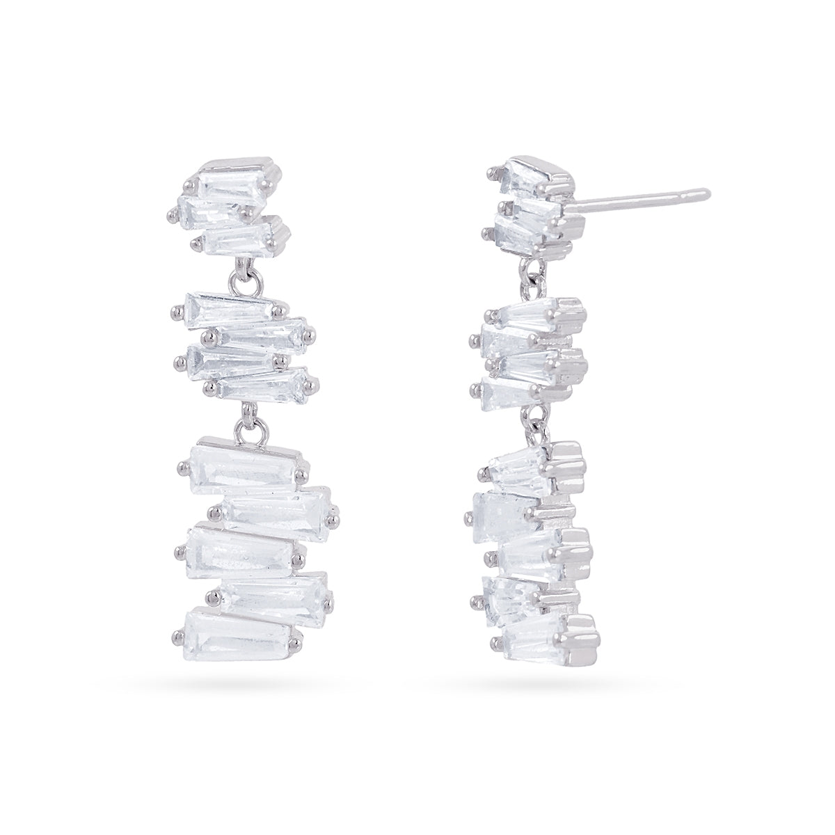 Conjunto Alma Baguette plateado Anartxy