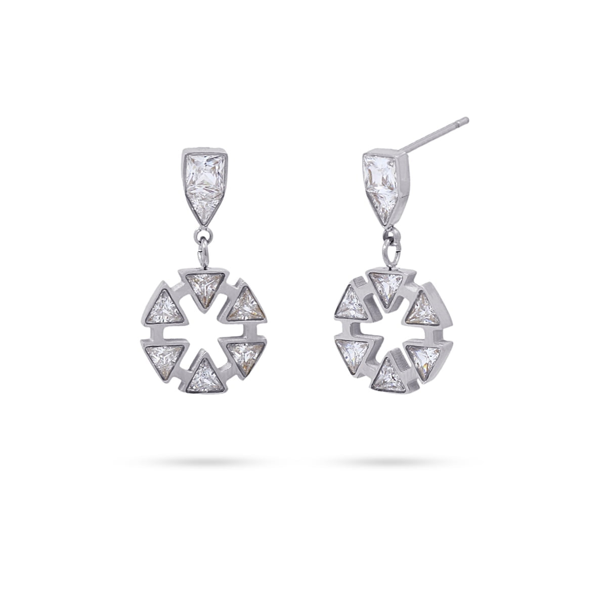 Pendientes largos Procyon Plateado Anartxy