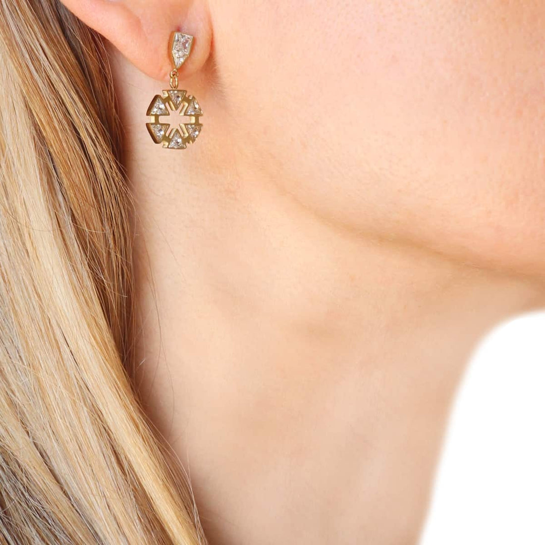 Pendientes largos Procyon Dorado Anartxy