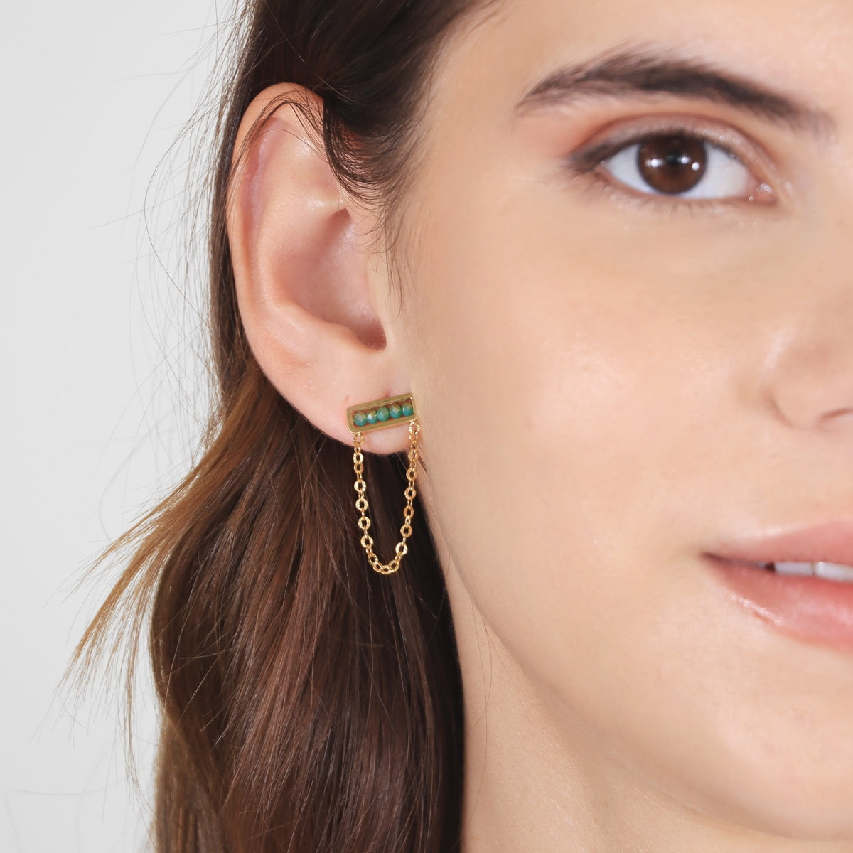 Pendientes Levity Blinky Turquesa Anartxy
