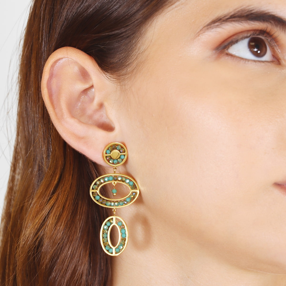 Pendientes Levity Calm Turquesa Anartxy