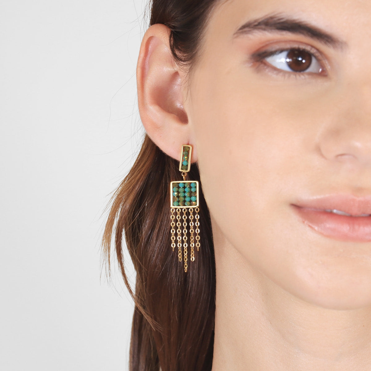 Pendientes Levity Twinkle Turquesa Anartxy